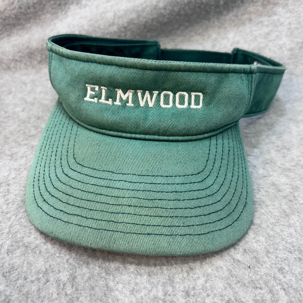 ELMWOOD Unisex Green Unbranded Visor Hat Adjustable Strap OSFM
